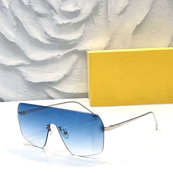 

2024 Rimless Sunglasses Designer Sun Glasses Vintage Eyewear Gradient Frame Women Shades UV400