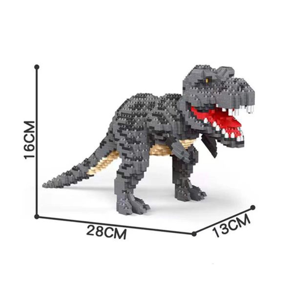 

Dinosaur Knew Built Tyrannosaurus Rex or Velocira Models Micro Mini Building Blocks Puzzle Toys Perfect Gifts Desktop Decoration Decation