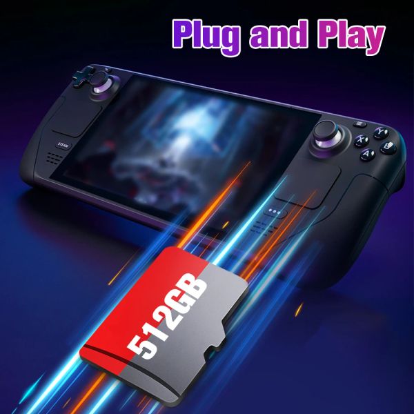 TF/Gaming Card For Steamdeck /Windows Handheld/WIN PC Pre-installed PS3/PS2/PS1/PSP/MAME/NES/N64/GameCube/Sega Saturn Plug&Play