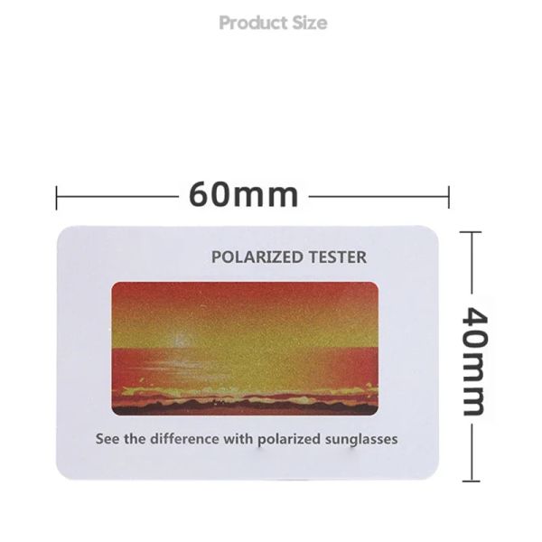 50PCS/Set Polarized Sunglasses Test Card Sun Glasses Shade Eyeglasses Lens Paper