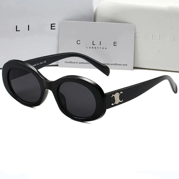 

designer sunglasses for women sunglasses men CEL Arc Triomphe Retro oval Frame cat's eye Small Round Frame luxury fashion UV 400 Polarized original box sun glasses