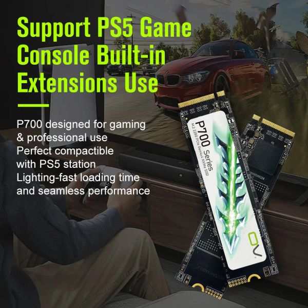 OV 7450MB/s PCIe 4.0 SSD Nvme HD M2 M.2 2280 1TB 2TB 4TB Internal Solid State Drive Hard Disk Steam Deck for PS5 Loptop PC gamer
