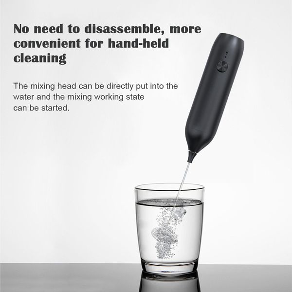 Electric Handheld Milk Frother USB Rechargeable Mini Foam Maker Drink Mixer Whisk 2025 Beater For Coffee Latte Matcha