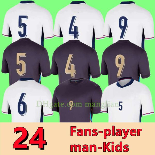 

2024 Angleterre FODEN soccer jerseys KANE STERLING GREALISH RASHFORD MOUNT BELLINGHAM SAKA 24 25 national Football shirt men kids kit uniform ENGLANDS TRIPPIER ddd, 2024 away kids+socks