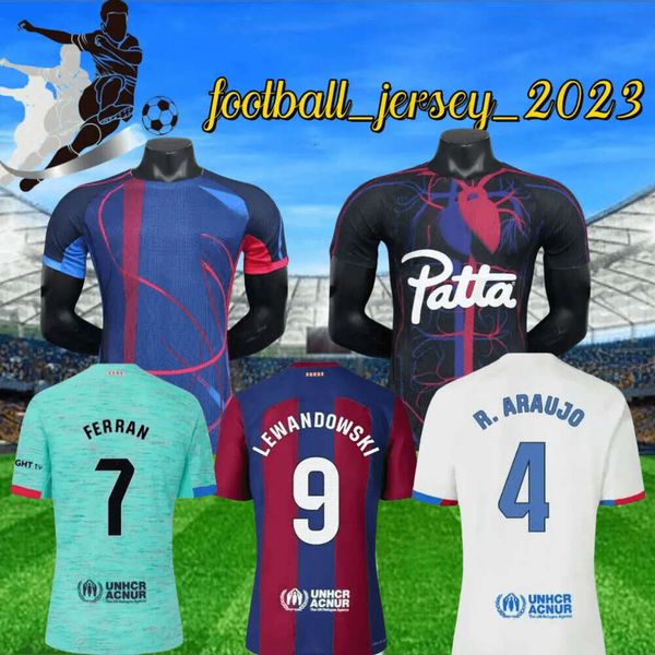 

23 24 PEDRI GAVI Soccer Jersey LEWANDOWSKI FC FERRAN Camiseta De Futbol AUBA Barca CANCELO 2023 2024 ANSU FATI Football JOAO FELIX Kits Men Kids, 23/24 home