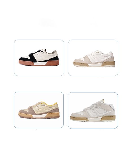 

Spring new color blocking small white shoes women's casual shoes men's casual shoes retro beige casual sneakers thick bottom plate shoes size 35-45, A3