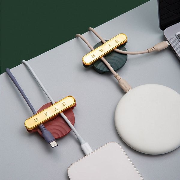 2PCS Cord Clips Organizer Cable Management, Cable Organizers USB Cable Holder Wire Organizer Cord Clips for Kitchen Office Desk