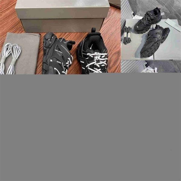 

Factory Direct Sale Designers Casual Shoes Track 3 3.0 Sneakers Womens Mens Trainers Paris Triple White Black Pink Grey Beige Sport Sneaker 36-45, Color 21