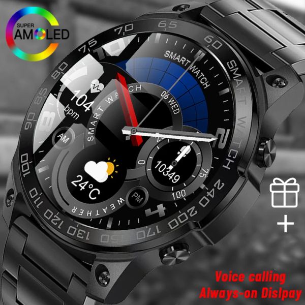 

New 2023 Smart Watch Men 1.43 Inch Alwayson Display Hifi Voice Calling Sport Watches Man IP68 Waterproof Smartwatch for Xiaomi es watch