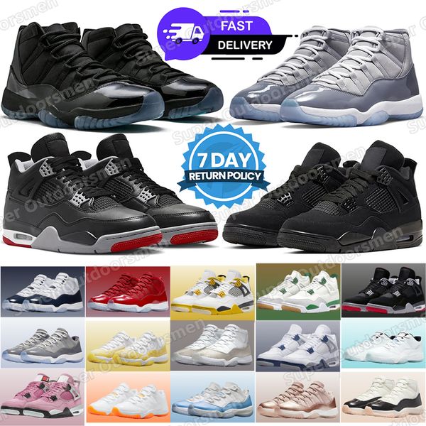 

Basketball Shoes Men Women Sneakers Outdoor Trainers Black 4 11 4s 11sWhite Blue Oreo Pink Bred Olive Red Grey Green Mens Sports Shoe 36-47, # 29