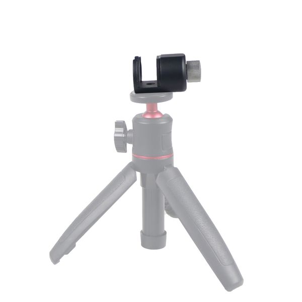 Universal Smartphone Tablet Mount Holder Tripod Mini Knob Clip Aluminum Alloy 1/4" Hole Adjustable Stand Clamp Live Broadcast