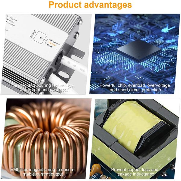 LED Driver Waterproof IP67 Power Supply 12V 24V Transformer AC/DC Adapter for LED Strip Lights Module CCTV Power Accessories
