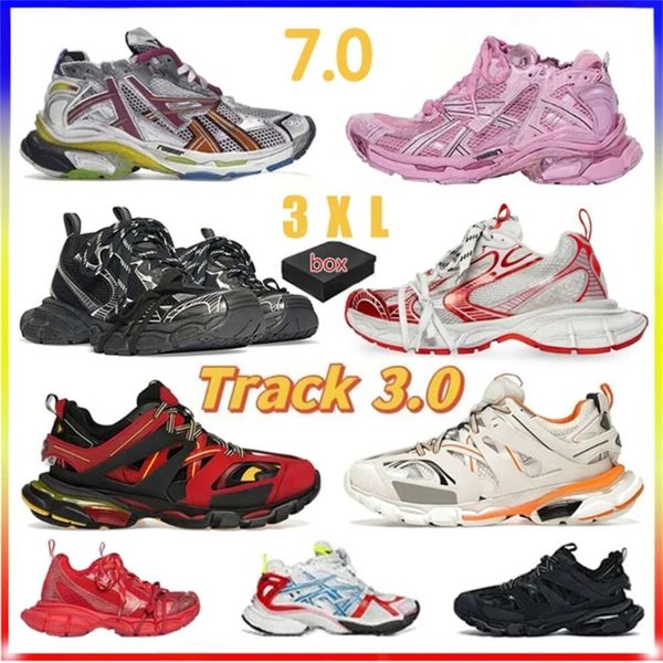 

Factory Direct Sale With designers Runner Track 3.0 3XL women men casual shoes Paris Runners sneaker 7.0 Trainers black white pink Deconstruction sneakers, 2_color