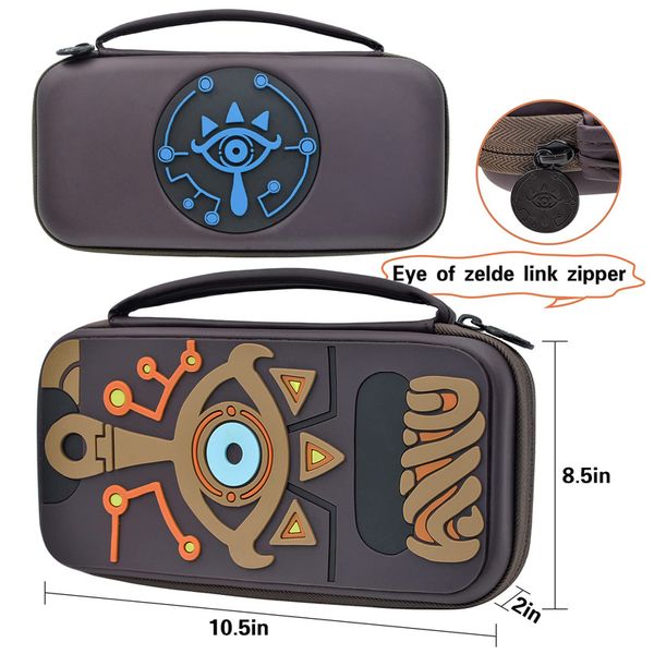For Nintendo Switch/ Switch OLED Console Carrying Case Accessories Storage Bag Pouch Portable Waterproof Hard Travel Case