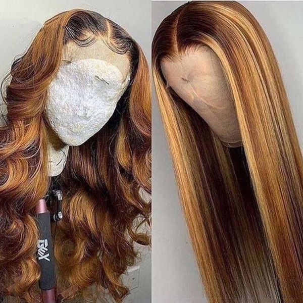 

Fashion wig womens gradient long straight hair rose net chemical fiber wig headgear, Others color