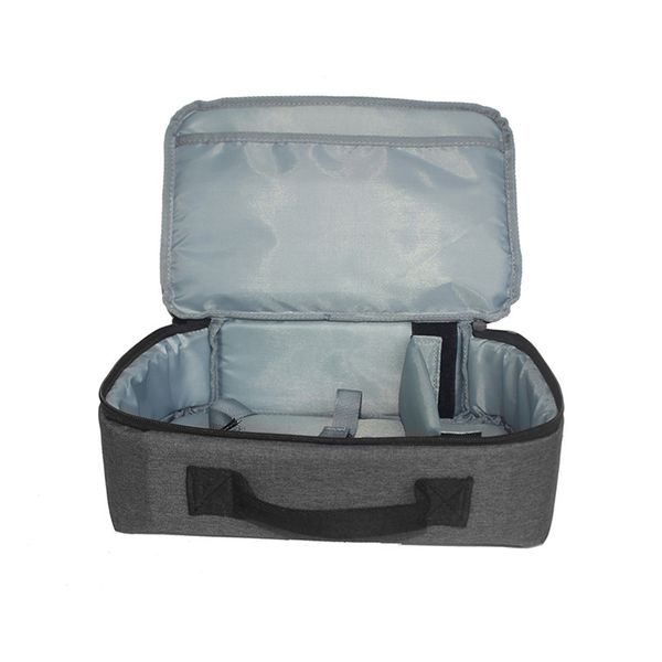 Portable Grey Projector Storage Bag Case Universal Carrying Travel Organizer for Projectors and Accessories