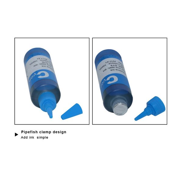 INKARENA Universal 4 Color Dye Refill Ink Replacement For HP 100ML Kit Premium Bulk Bottle Printer Cartridge