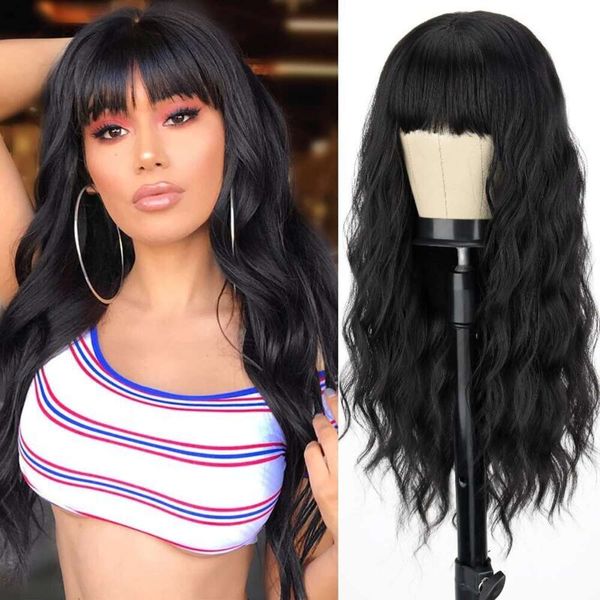

Hot selling wigs black long curly hair various colors wigs all over wigs high-temperature silk, Red
