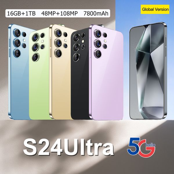 

Cross-Border S24ultra New Best-Selling in Stock 6.5-Inch 2 16 Android 3G Smart OTG Mobile Phone Foreign Trade Low Price Delivery, Multi-color