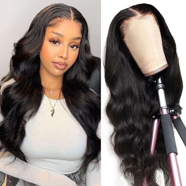 

Womens wig front lace synthetic fiber long curly hair with large waves wig cover black matte silk, 10 inches/150g of jf3369