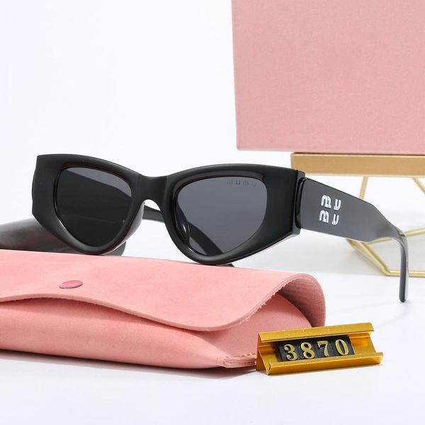 

Women's Cat Eye Sunglasses Fashion Letter Eyeglasses Designer Travel Glasses for Men 5 Colors