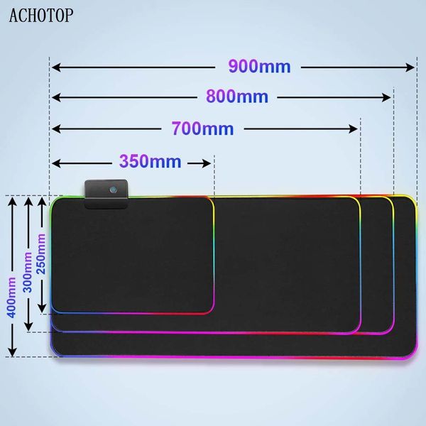 RGB Keyboard Pad Laptop Computer PC Mouse Pad Mah-Jong LED RGB Large Gamer Rubber Pad Play Desk Mats Gaming Mousepad XXL 100x50