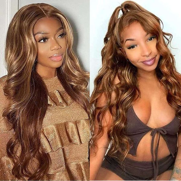 

New front lace wig big wave long curl 13 * 2.5 front lace chemical fiber wig set, Picture color