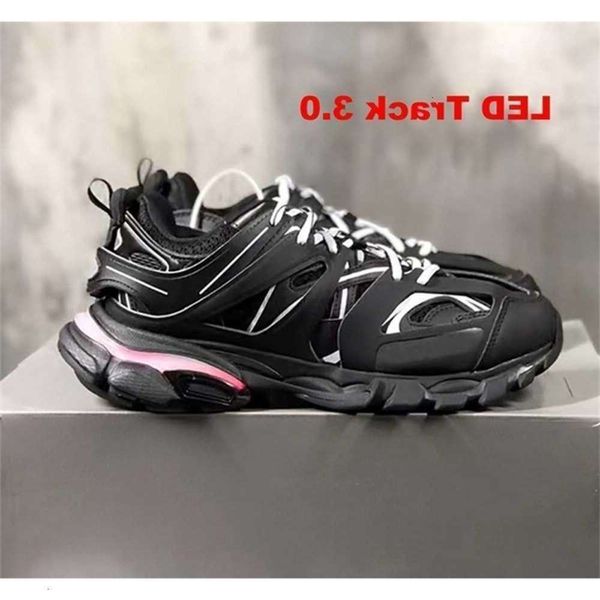 

Factory Direct Sale Dress Shoes Led Track 3 3.0 Shoe Men Women Triple Black White Pink Sneaker Tracks Sports, Color 5