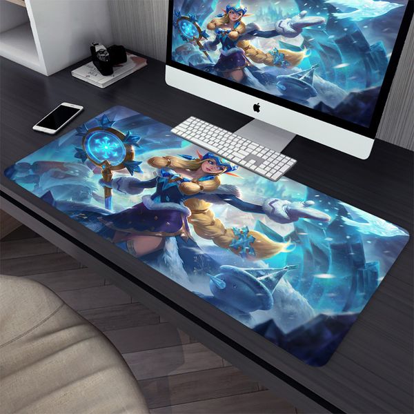 League of Legends Soraka Large Gaming Mouse Pad Computer Mousepad PC Gamer Mouse Mat Office Mausepad XXL Keyboard Mat Desk Pad
