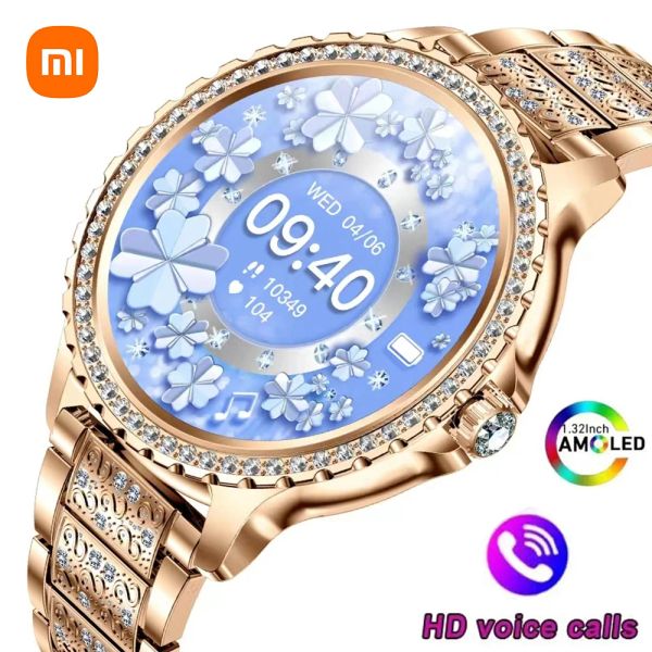 

Xiaomi Watches Mijia Women Heart Rate Smart Watch 1.32 Inch 360*360 HD Screen Diamond Bracelet Ladies Bluetooth Voice Call Smartwatch watch