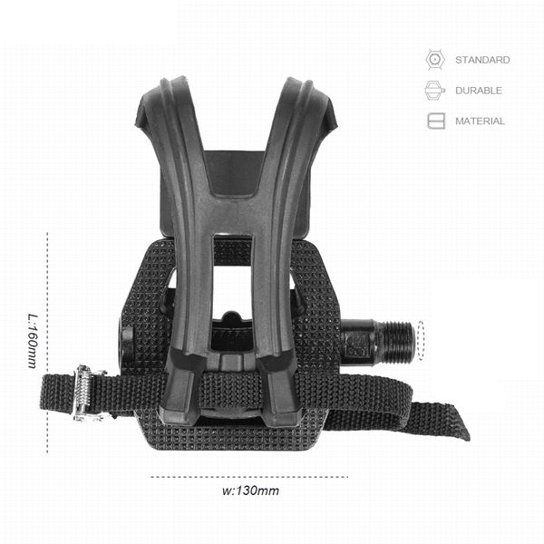 Spinning Bike Pedal Aluminum Alloy SPD Pedal with Toe Clips & Cleats Bicycle Accessories for Spin Bike Exercise Bikes
