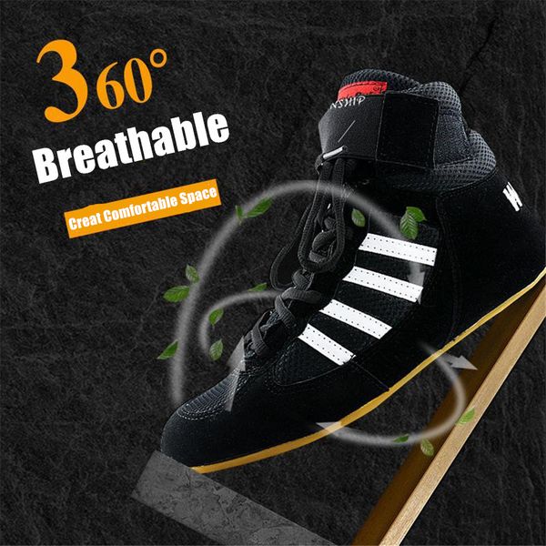 Men professional boxing wrestling fighting weightlifting shoes male comfortable supporting training boots