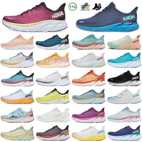 

2024 Hokka Clifton 9 Running Shoes Women Mens Hokkas Bonedi 8 Cliftons Trainers Triple White Cyclamen Sweet Lilac One Cloud Runners, Color 11