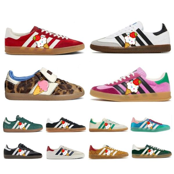 

Designer Shoes Leopard Snes Vegan OG Casual Shoes for Mens Wales Bonner Trainers New Released Womens Cloud White Core Black Collegiate Green Gum Outdoor, Clear