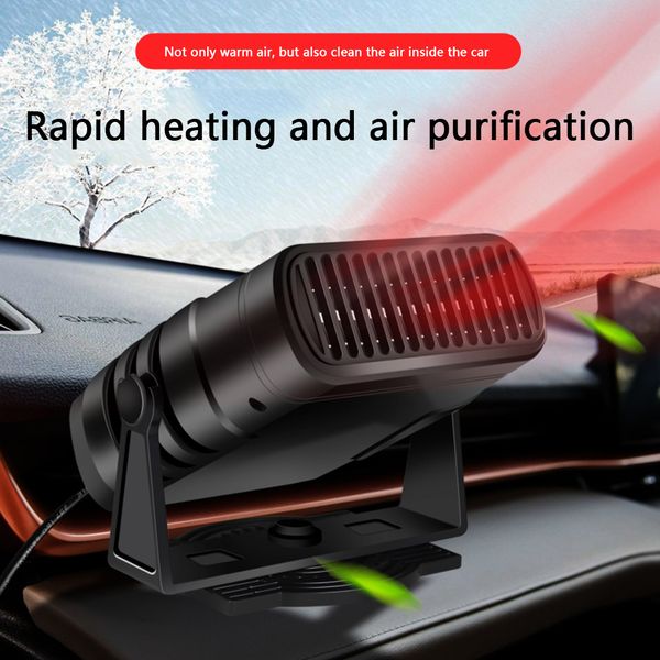 

Car Electric Heater Air Cooler 12V/24V Portable Demister Defroster Heating Fan Unique Parts Portable Car Ornaments