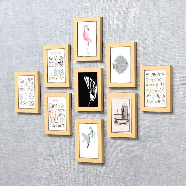 

2 pieces Wooden Framed Canvas Poster funny bear, eclectic decorative vintage art, Creative Waterproof Canvas Posters, Bedroom, Office