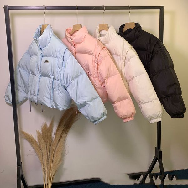 

designer puffer jacket womens down jacket parkas coats Detachable sleeves jackets Winter Coat Thickened and Enlarged Cotton Coat Outerwear, Black2