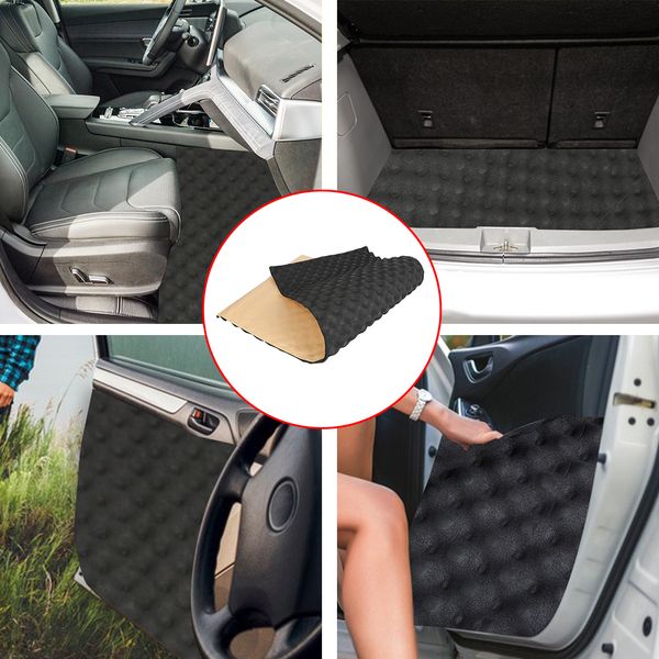 50/100x50cm Car Sound Deadener Mat 20mm Noise Heat Deadening Soundproof Dampening Mat For Car Hood Engine Door Auto Accessories