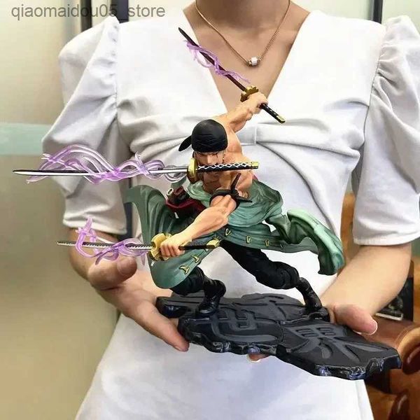 

Action Toy Figures A popular Zoro anime character with three thousand worlds knife w model birthday gift collectible toy, Fluorescent yellow