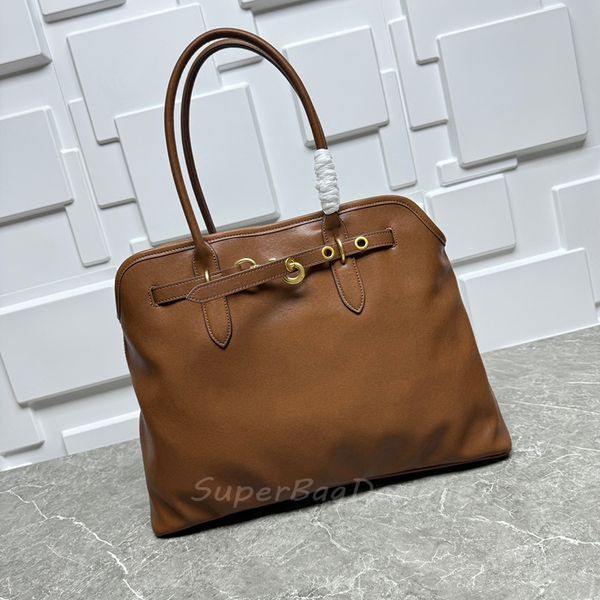

7A top quality Designer handbags tote shoulder bag nappa leather retro vintage large maxi purse women lady laptop bags, Brown