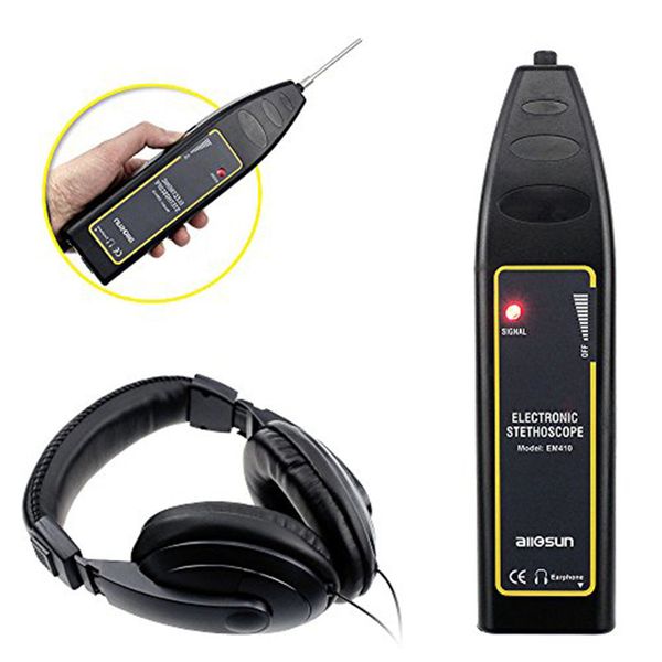 EM410 Electronic Stethoscope Car Noise Finder Automotive Engine Fault Detector Abnormal Sound Diagnostic Tool