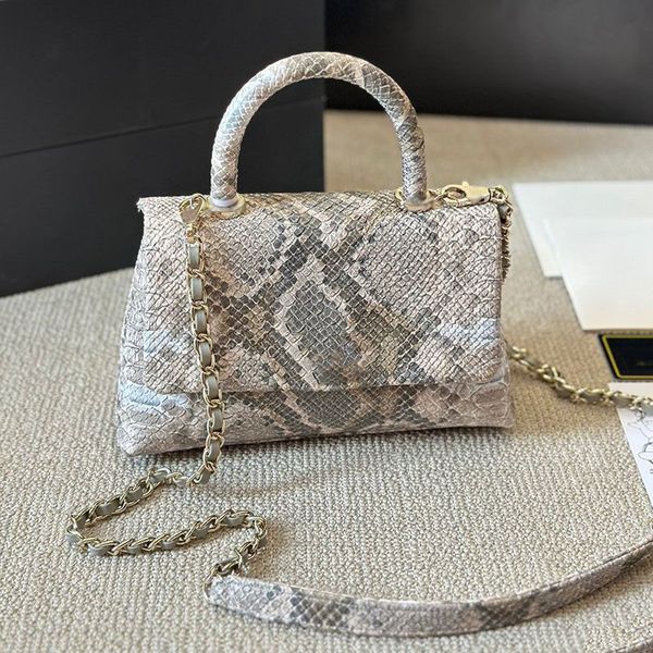 

Designer bag New crossbody Mobile phone bag Temperament package Handbag genuine leather bags Women luxurys crossbody bag Chain Bag Women purse Wallet snakeskin 22m, Multi-color