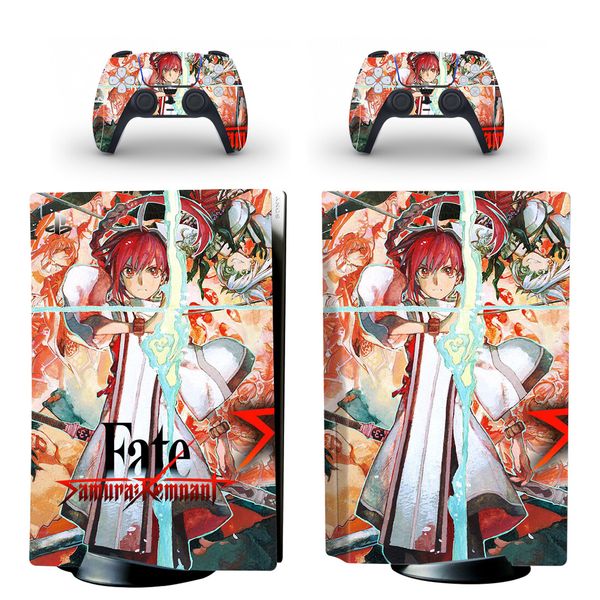 Fate Samurai Remnant PS5 Disc Skin Sticker Decal Cover for Console Controller PS5 Disk Skin Sticker Vinyl