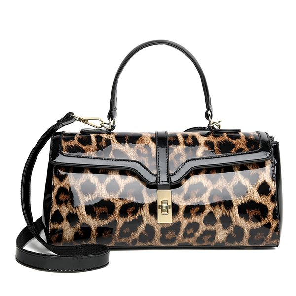 

Luxury Patent Leather Handbags for Women Brand Designer Fashion Womens Shoulder Crossbody Bag New Ladies Party Messenger Purses, Plum