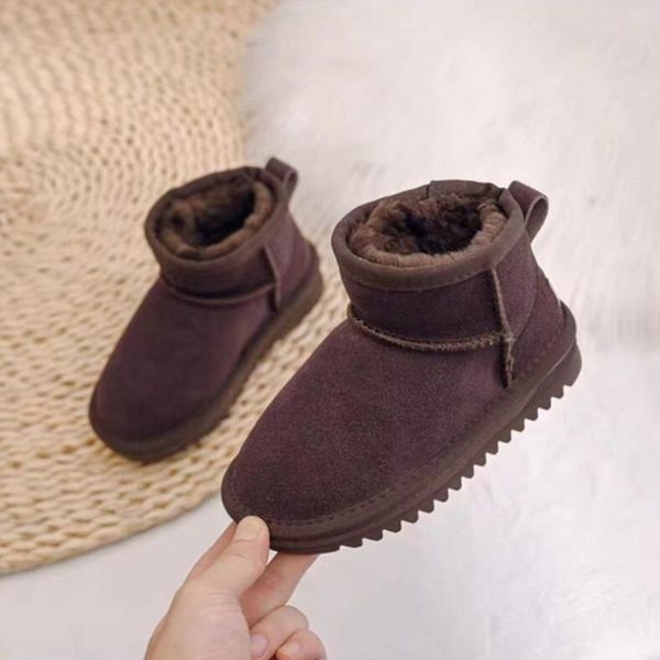 

Boots 2024 New Boots Kids Boots Australia Snow Boot Designer Children Shoes Winter Classic Ultra Mini Boot Botton Baby Boys Girls Ankle Booties Kid Fur Suede, With logo no box image color