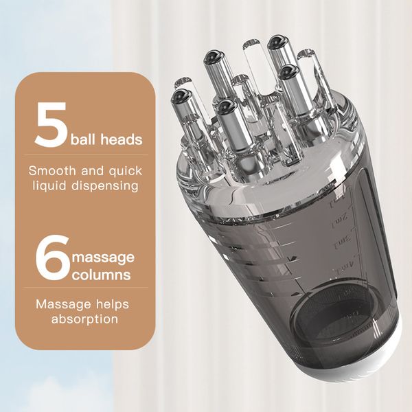 6ml Scalp Applicator Liquid Comb Portable Mini Massage Comb Essential Oil Liquid Guiding Massager Anti-Hair Loss Scalp Care Tool