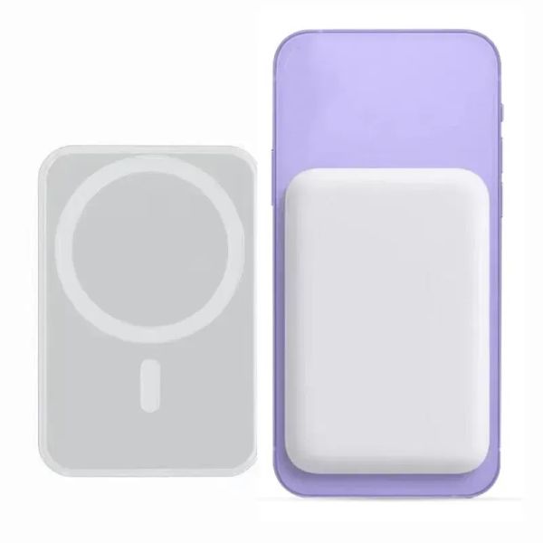 Wholesale of high-quality factories 5000mAh Capacity Battery Pack Magnetic Wireless Power Bank Portable Chargers PowerBank Fast Charging with Official Retail Box