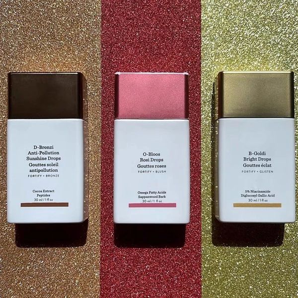 

B-Goldi Bringht Drops Gouttes eclat D-Bronzi Drops Gouttes soieil aCoco Extract Platinum Peptide Brighten Skin Tone Serum