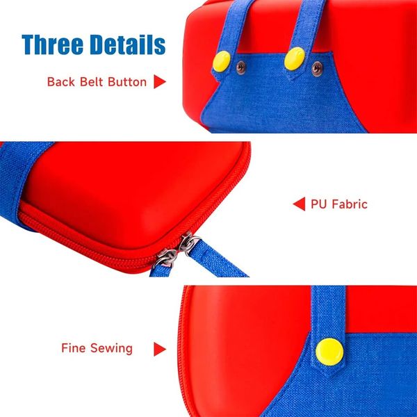 GAMINJA Storage Bag For Nintendo Switch Portable NS Console Nintendo Switch OLED Game Accessories Carrying Case Travel Cover Set