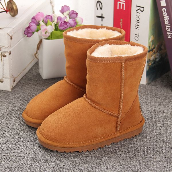 

2024 Kids Boots Australia Snow Boots Designer Children Shoes Winter Classic Ultra Mini Boot Botton Baby Boys Girls Ankle Booties Kid Fur Suede Shoes, With ug /no boxes